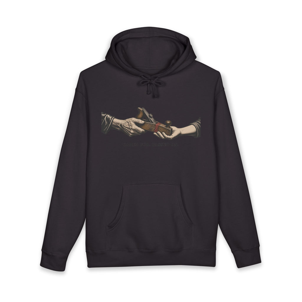 Cared For. Passed On. Heavyweight pullover hoodie image 3 — LOAF SOCIETY THE CARE OF THINGS