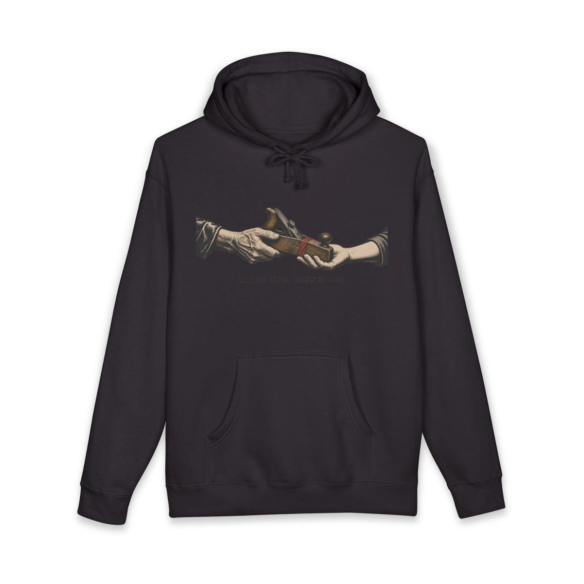 Cared For. Passed On. Heavyweight pullover hoodie image 3 — LOAF SOCIETY THE CARE OF THINGS