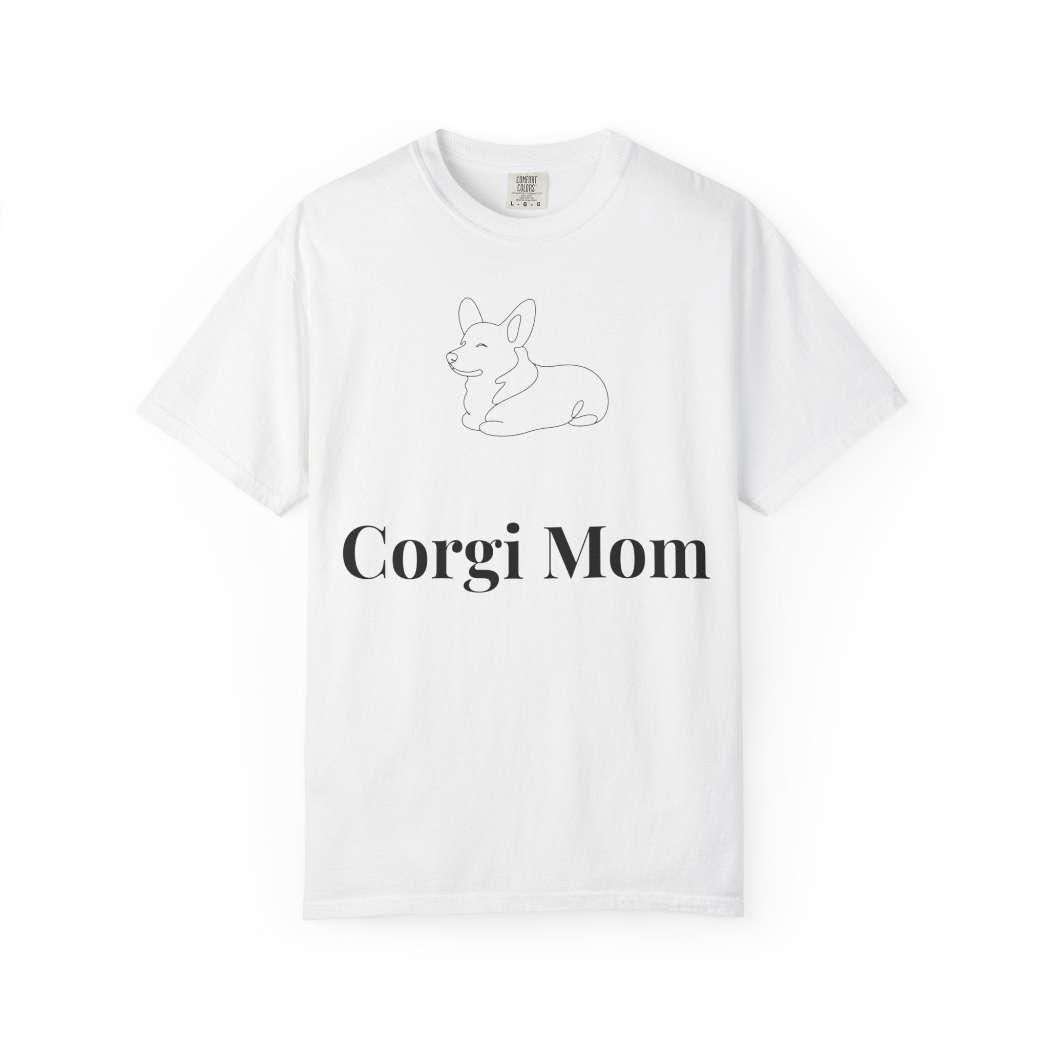 Corgi Mom Shirt — Minimalist Dog Mom Tee — Corgi Lover Gift — Premium Cotton