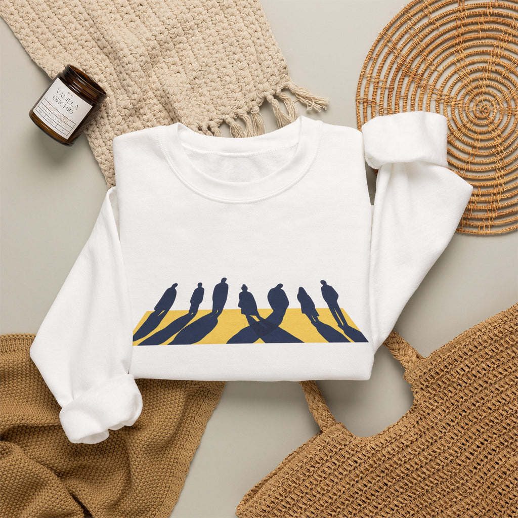 Shared Waiting Heavy Blend Crewneck Sweatshirt image 8 — LOAF SOCIETY COMMON GROUND