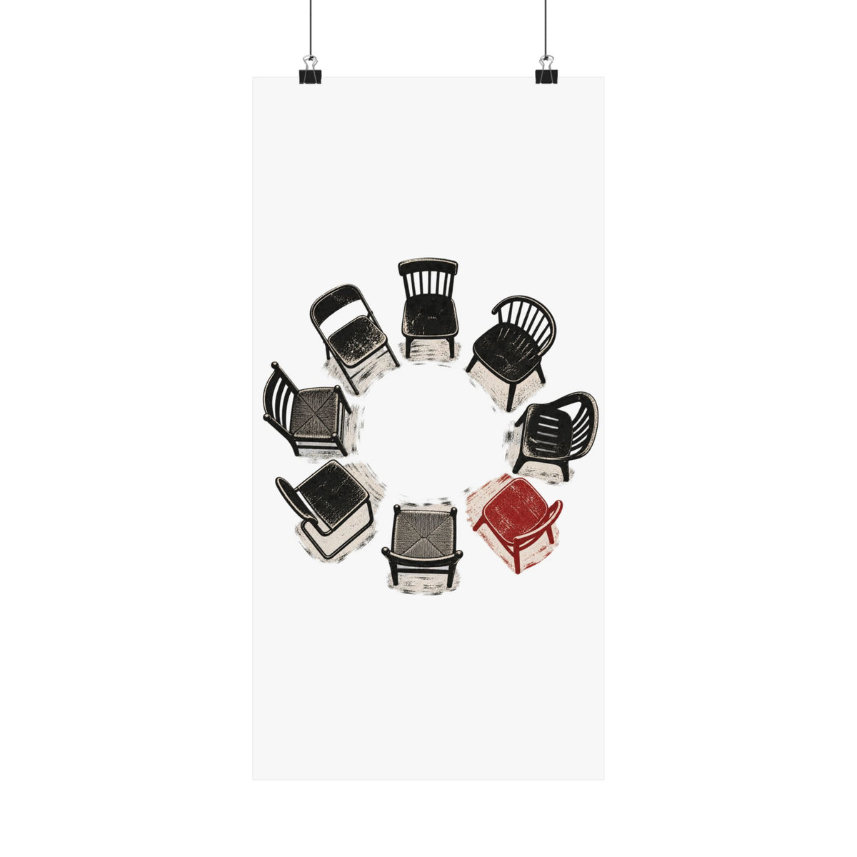 Chairs in a Circle Premium Matte Print image 11 — LOAF SOCIETY COMMON GROUND