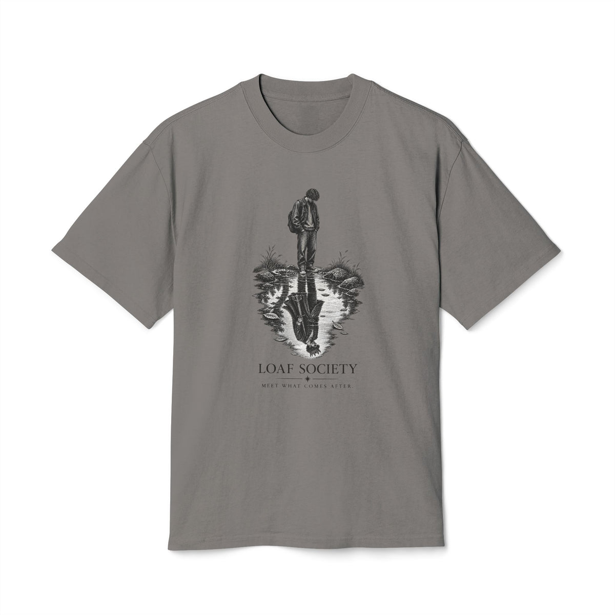 The Reflection heavyweight tee image 2 — LOAF SOCIETY THE THRESHOLD