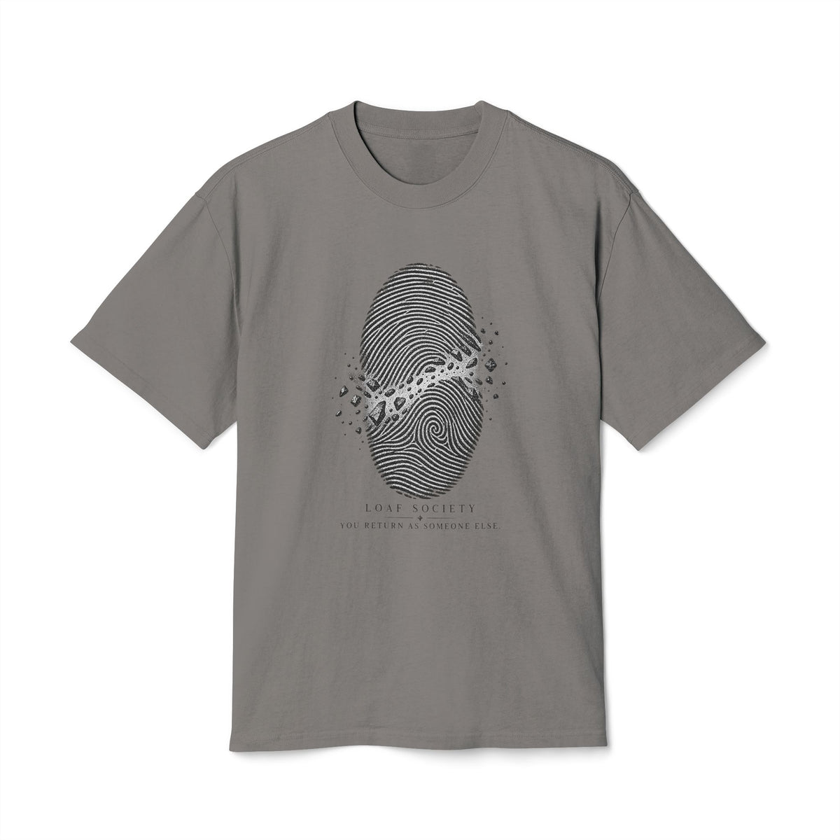 The Fingerprint Break heavyweight tee image 2 — LOAF SOCIETY THE THRESHOLD