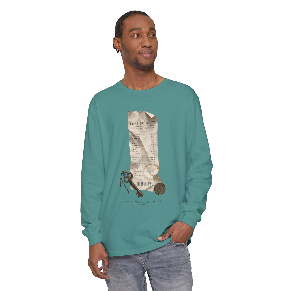 The Last Receipt — Garment-Dyed Long-Sleeve T-Shirt