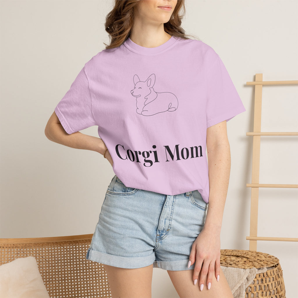 Corgi Mom Shirt — Minimalist Dog Mom Tee — Corgi Lover Gift — Premium Cotton