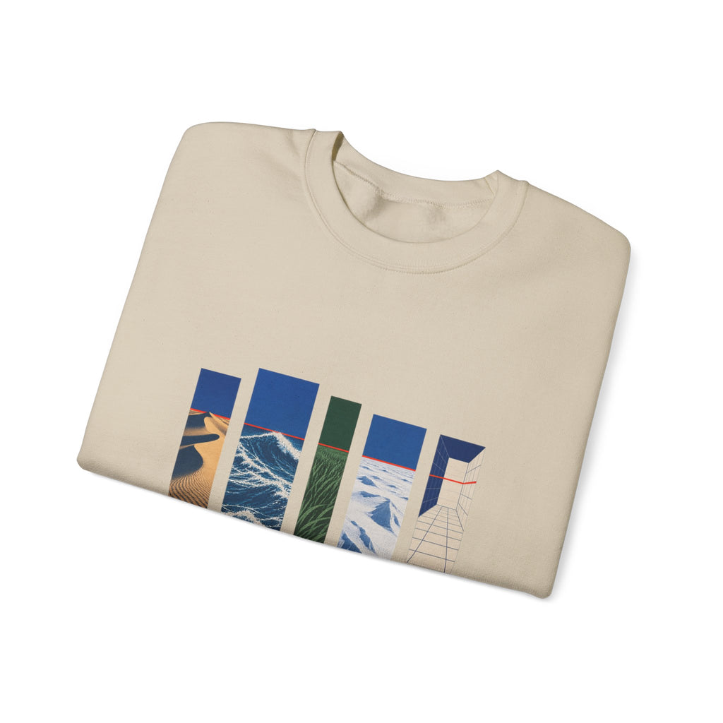 One Horizon Heavy Blend Crewneck Sweatshirt image 4 — LOAF SOCIETY COMMON GROUND