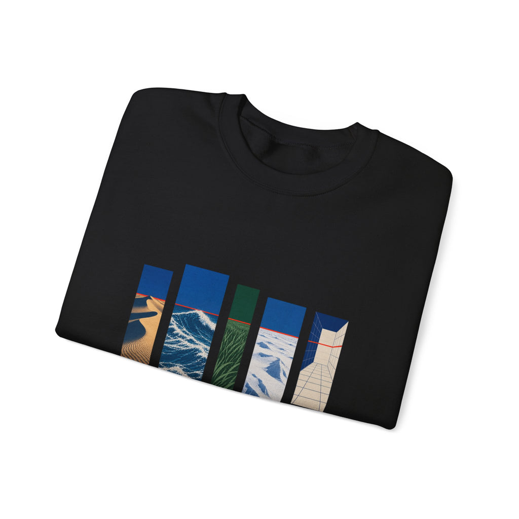 One Horizon Heavy Blend Crewneck Sweatshirt image 7 — LOAF SOCIETY COMMON GROUND