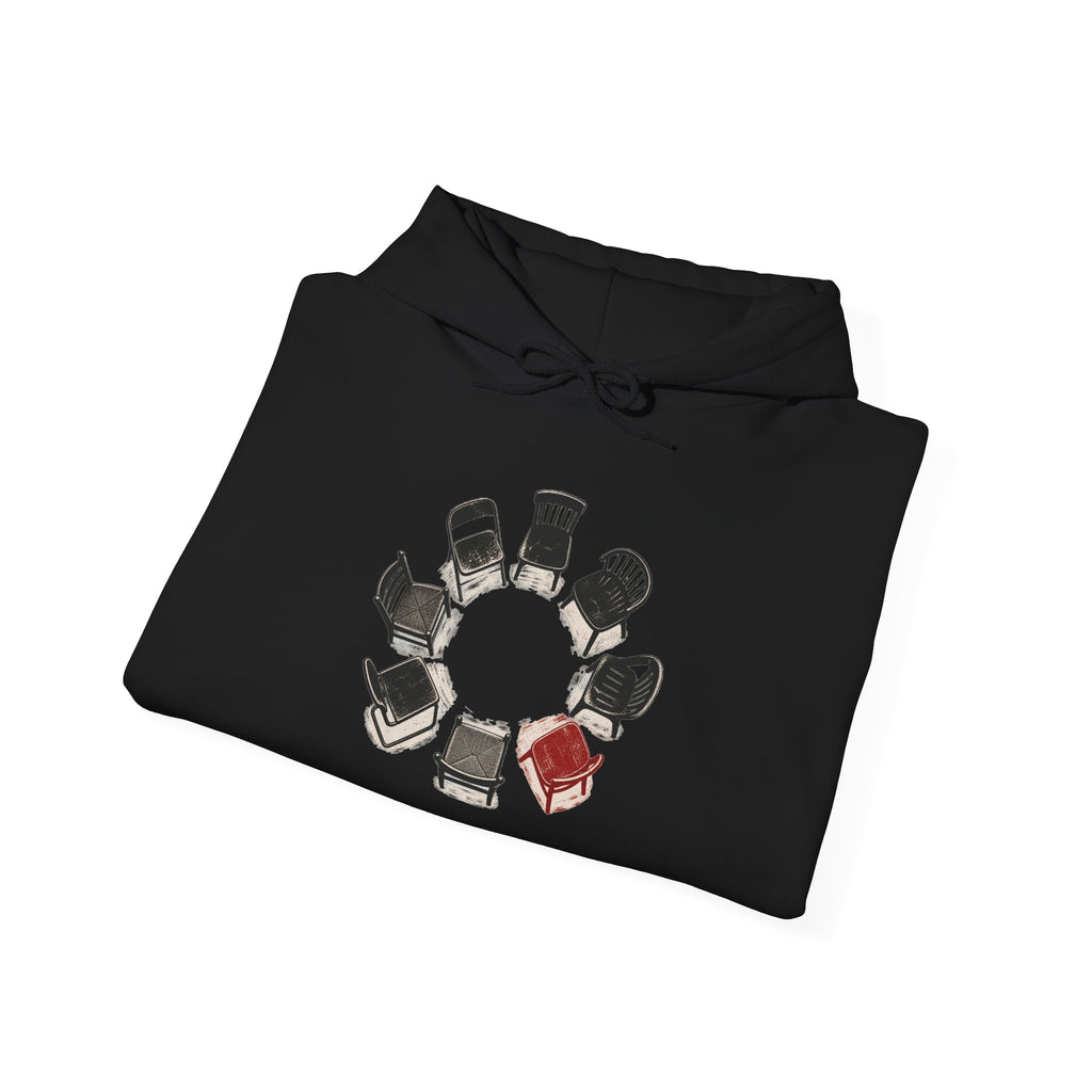 Chairs in a Circle Heavy Blend Hooded Sweatshirt image 13 — LOAF SOCIETY COMMON GROUND