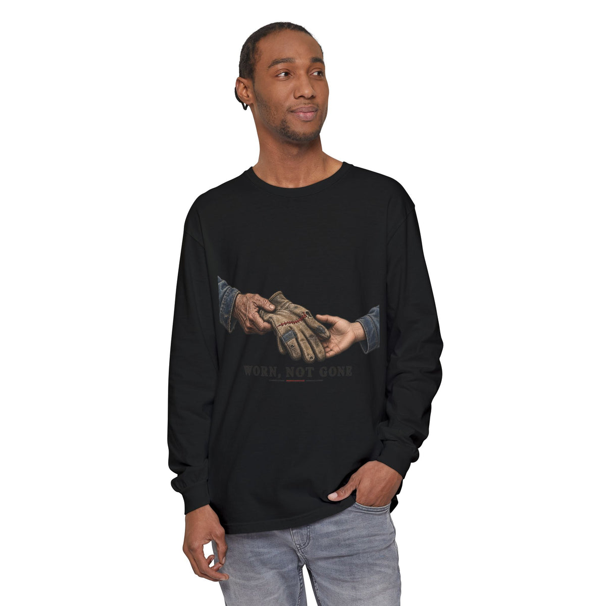 Worn, Not Gone Garment-dyed long-sleeve tee image 15 — LOAF SOCIETY THE CARE OF THINGS