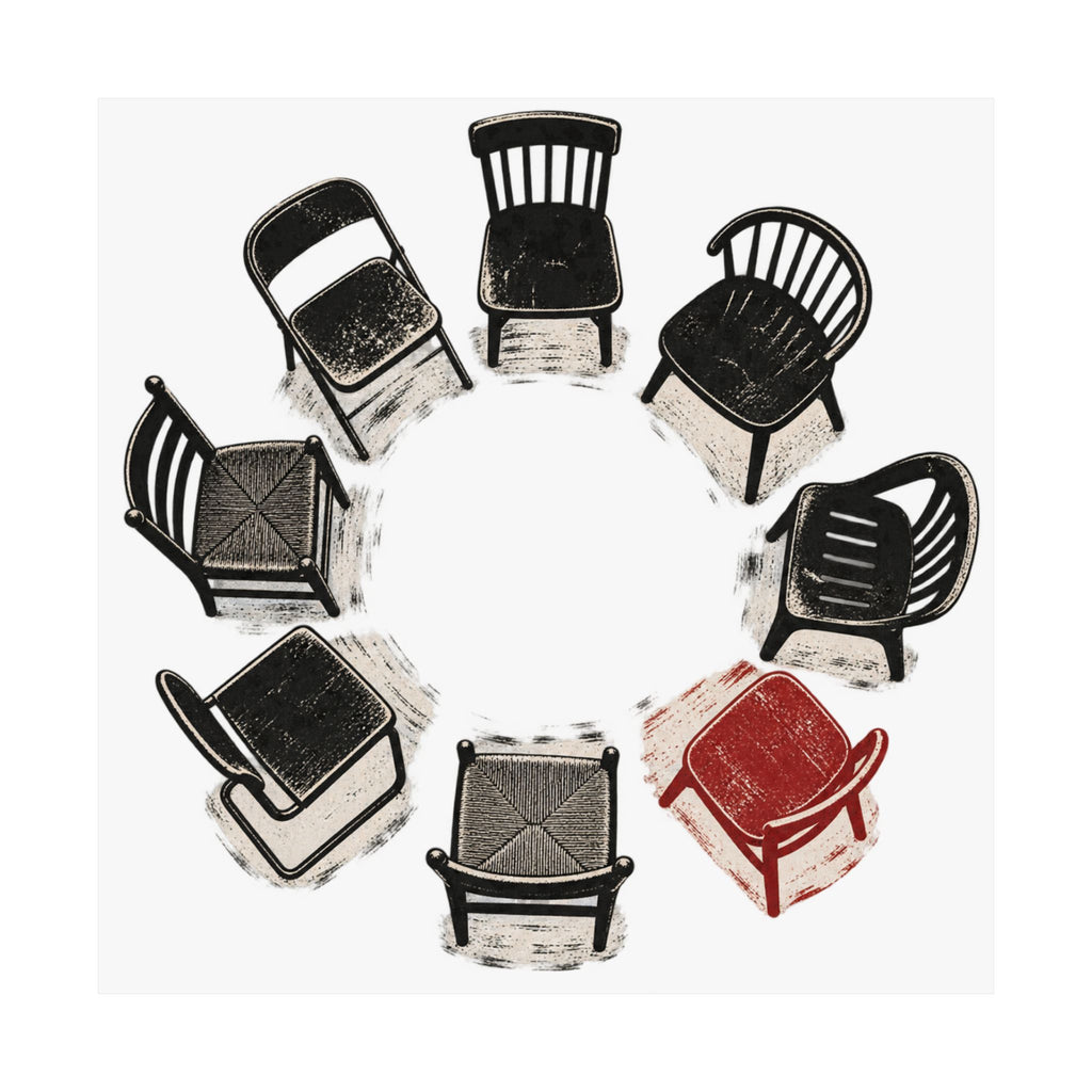 Chairs in a Circle Premium Matte Print image 39 — LOAF SOCIETY COMMON GROUND