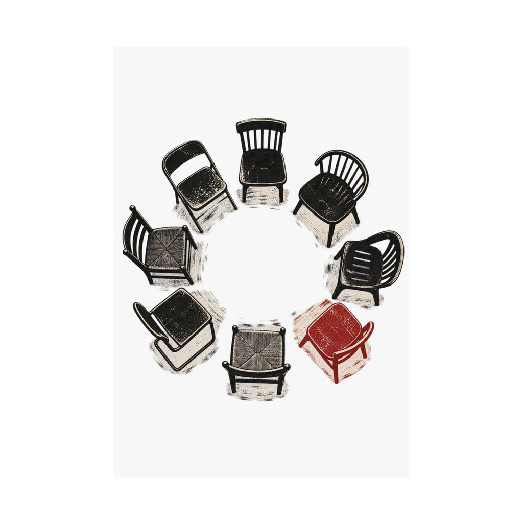 Chairs in a Circle Premium Matte Print image 54 — LOAF SOCIETY COMMON GROUND