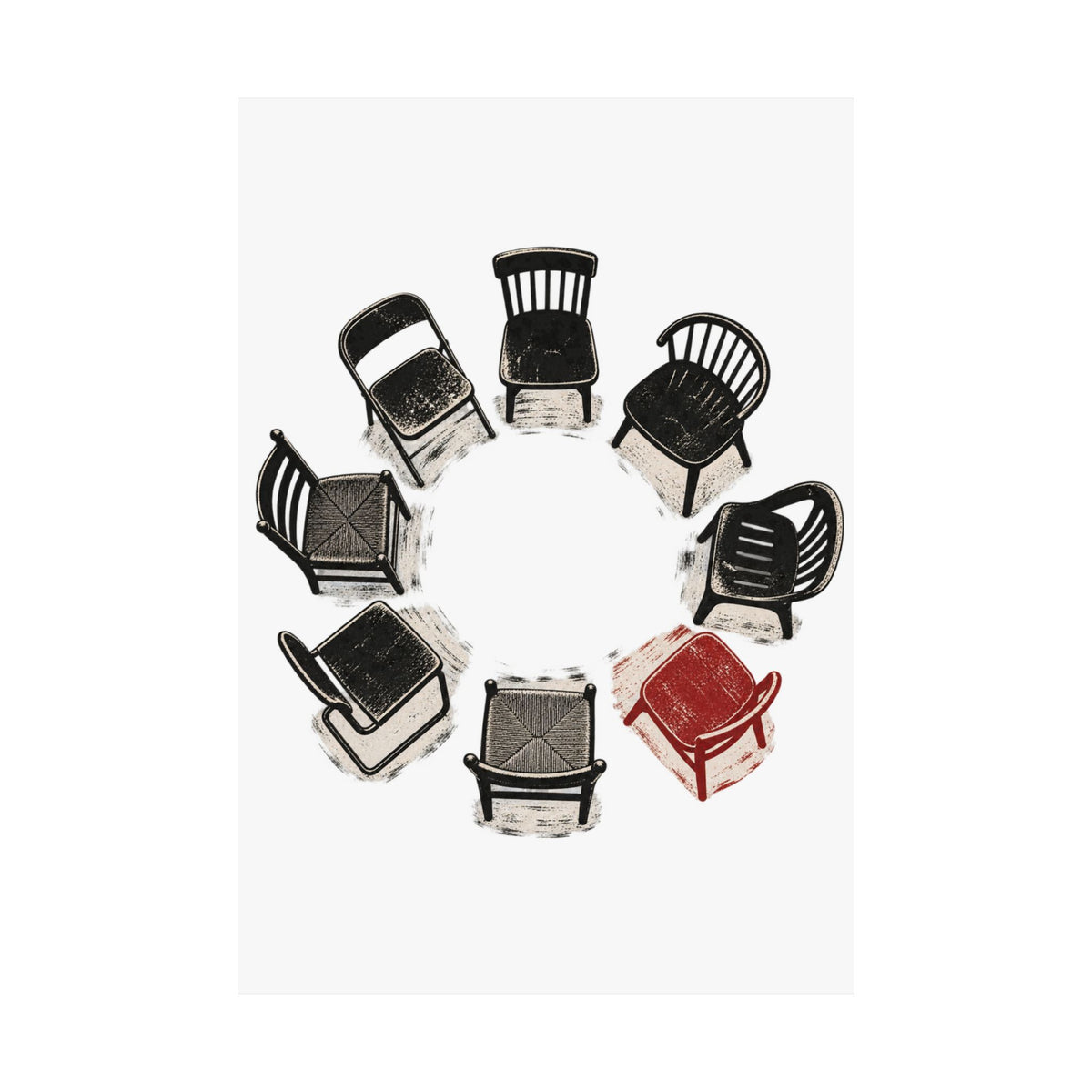 Chairs in a Circle Premium Matte Print image 54 — LOAF SOCIETY COMMON GROUND