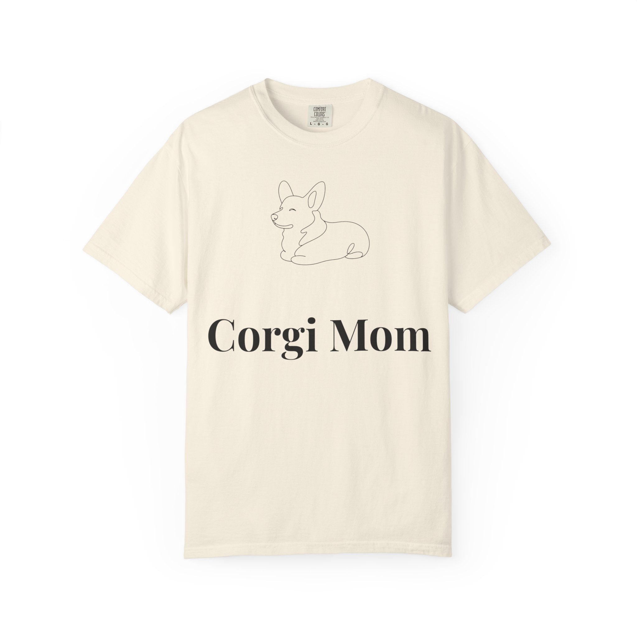 Corgi Mom Shirt — Minimalist Dog Mom Tee — Corgi Lover Gift — Premium Cotton