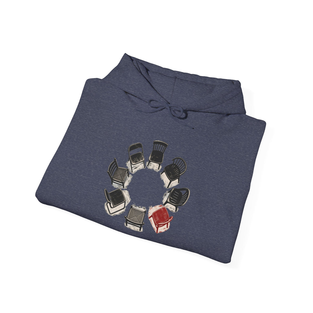 Chairs in a Circle Heavy Blend Hooded Sweatshirt image 22 — LOAF SOCIETY COMMON GROUND