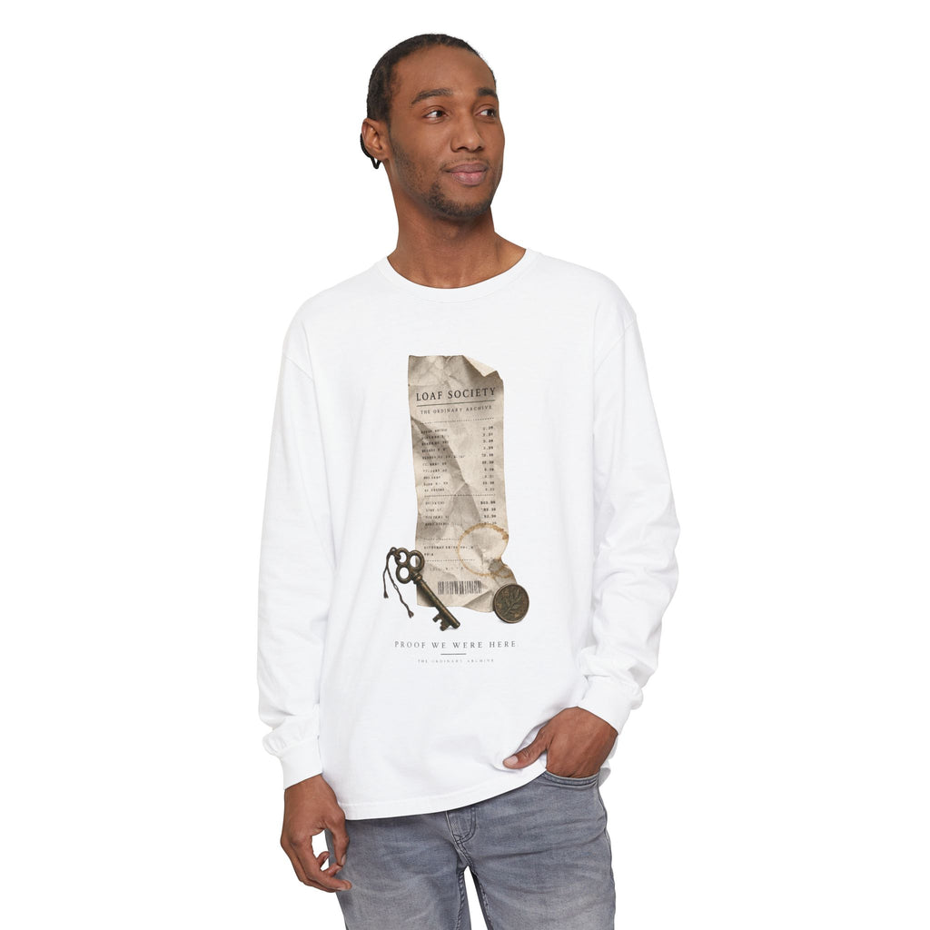 The Last Receipt — Garment-Dyed Long-Sleeve T-Shirt