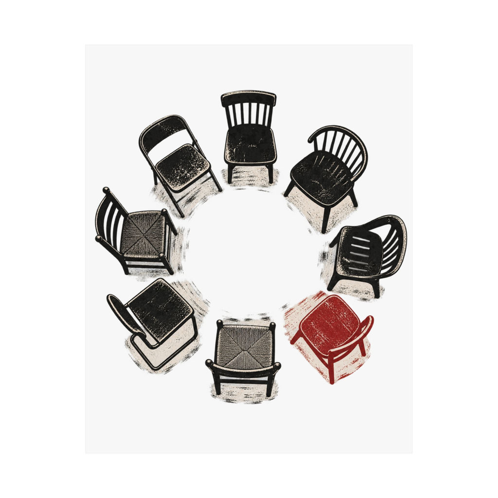 Chairs in a Circle Premium Matte Print image 36 — LOAF SOCIETY COMMON GROUND