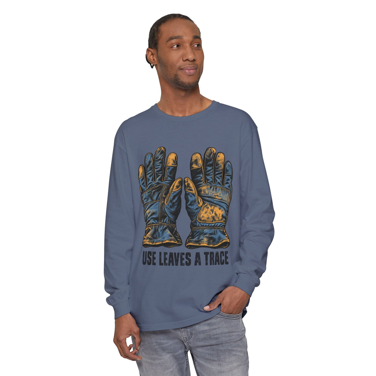 Use Leaves a Trace Garment-dyed long-sleeve tee image 11 — LOAF SOCIETY THE CARE OF THINGS
