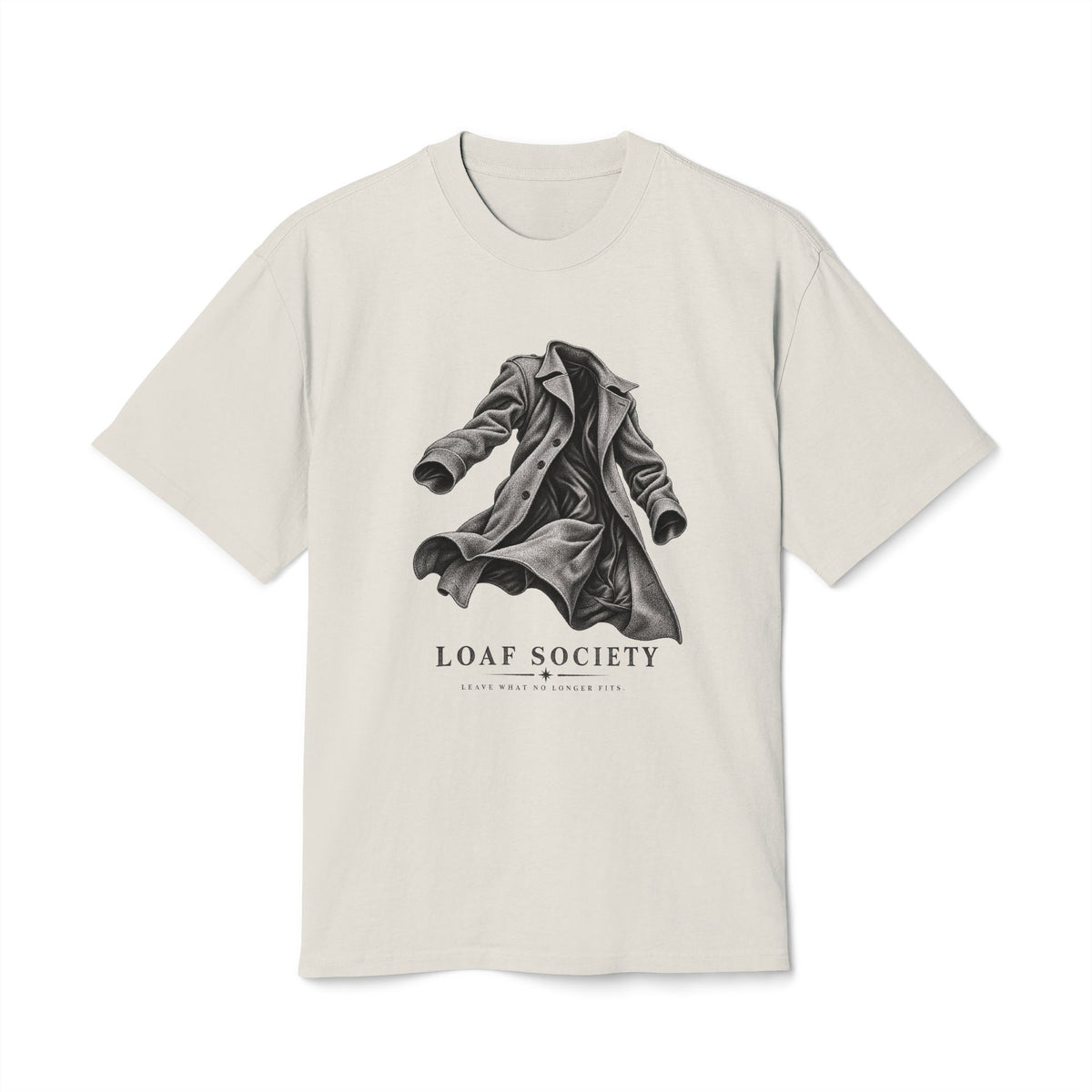 The Falling Coat heavyweight tee image 1 — LOAF SOCIETY THE THRESHOLD