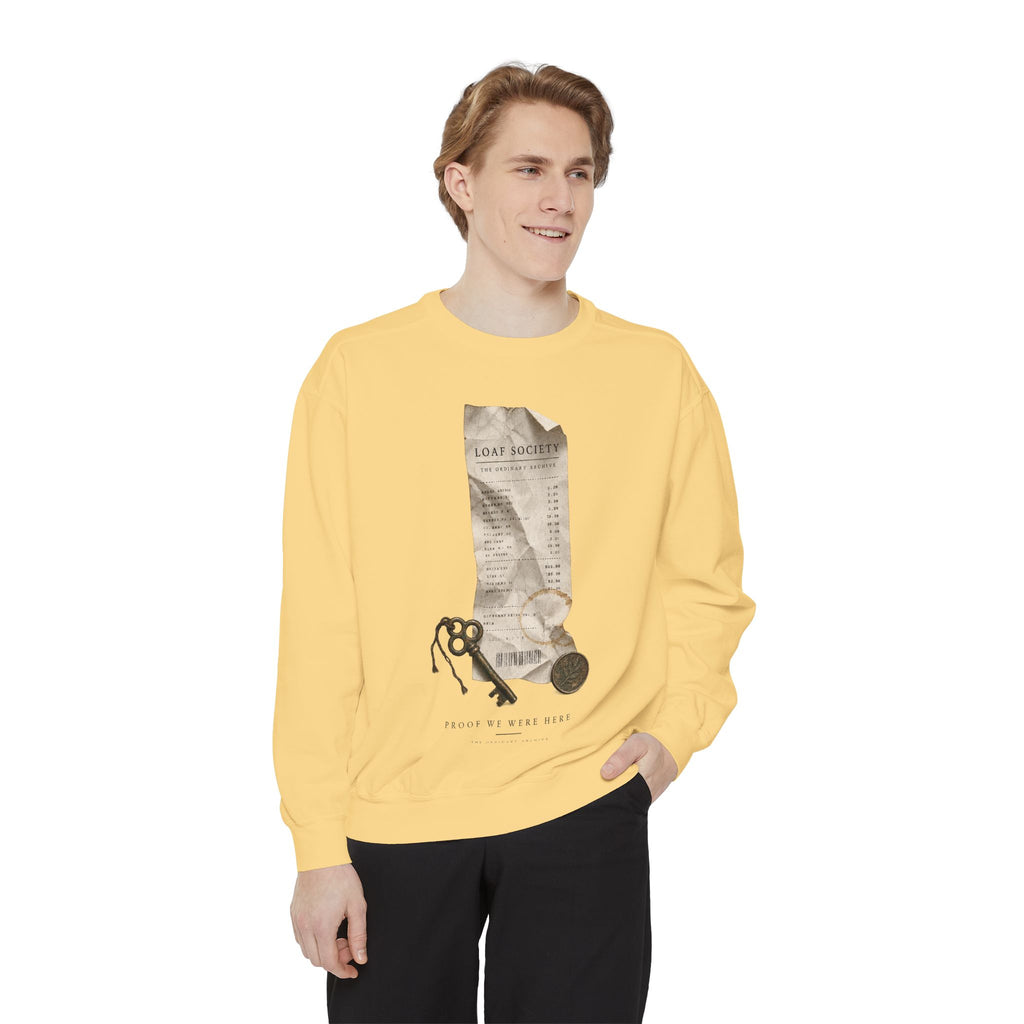 The Last Receipt — Garment-Dyed Crewneck Sweatshirt