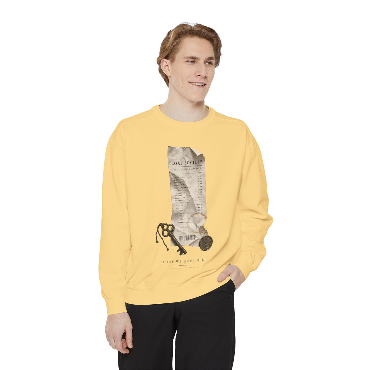 The Last Receipt — Garment-Dyed Crewneck Sweatshirt