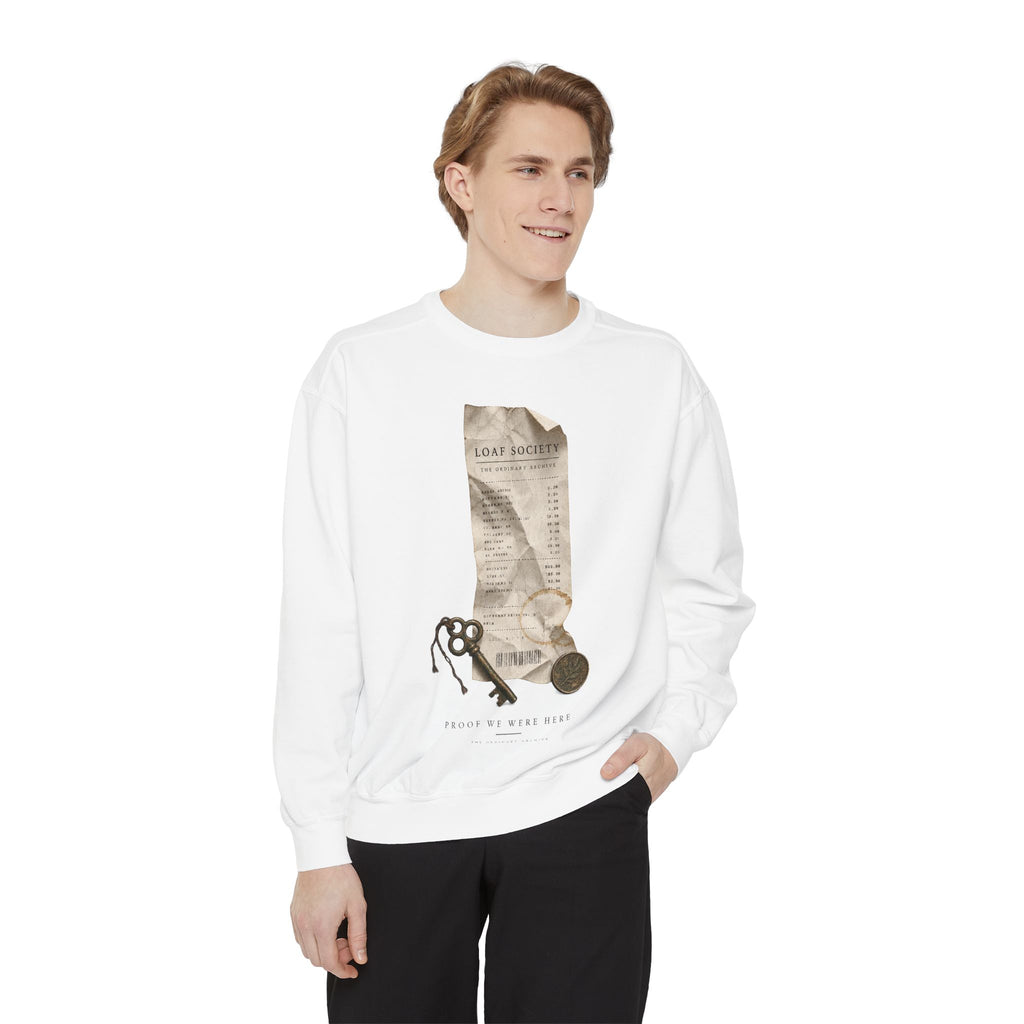 The Last Receipt — Garment-Dyed Crewneck Sweatshirt