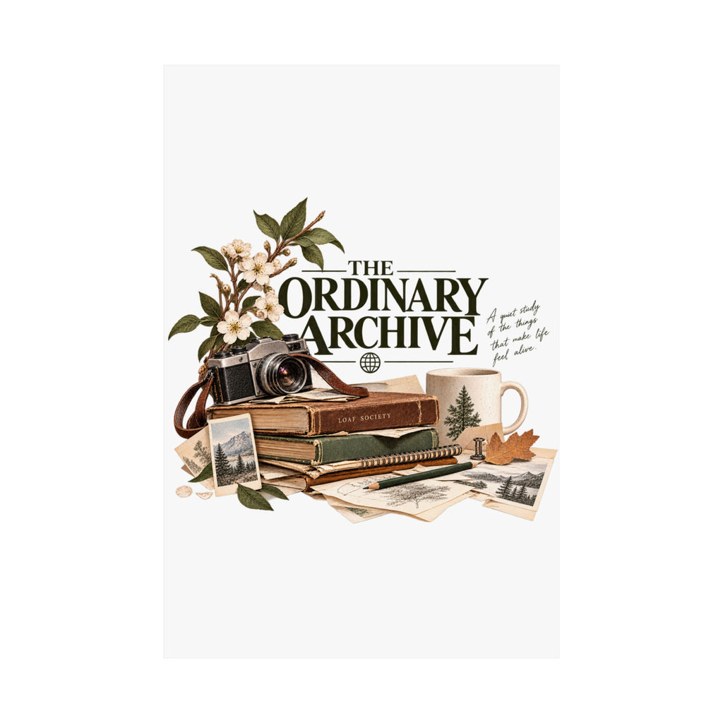 The Ordinary Archive matte art print artwork on a white background