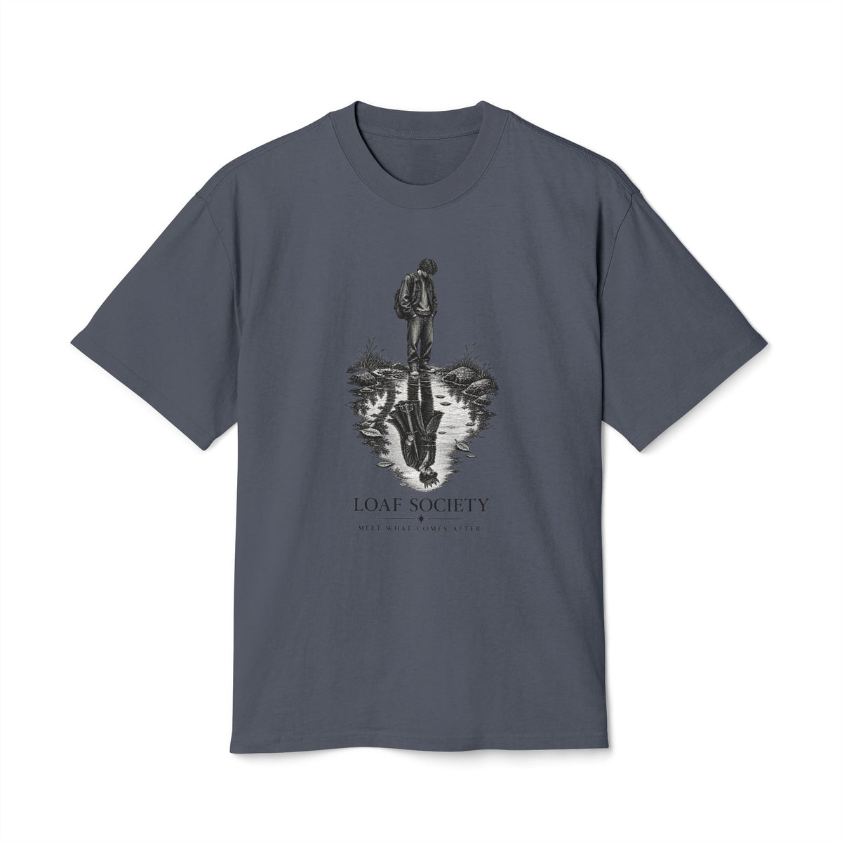 The Reflection heavyweight tee image 3 — LOAF SOCIETY THE THRESHOLD