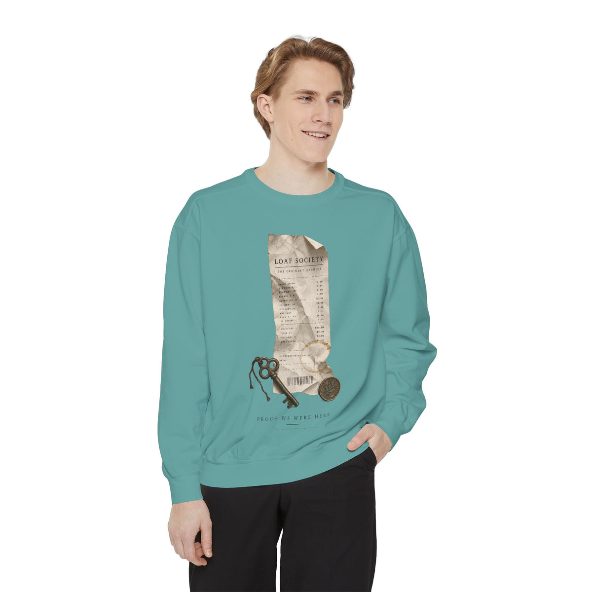 The Last Receipt — Garment-Dyed Crewneck Sweatshirt