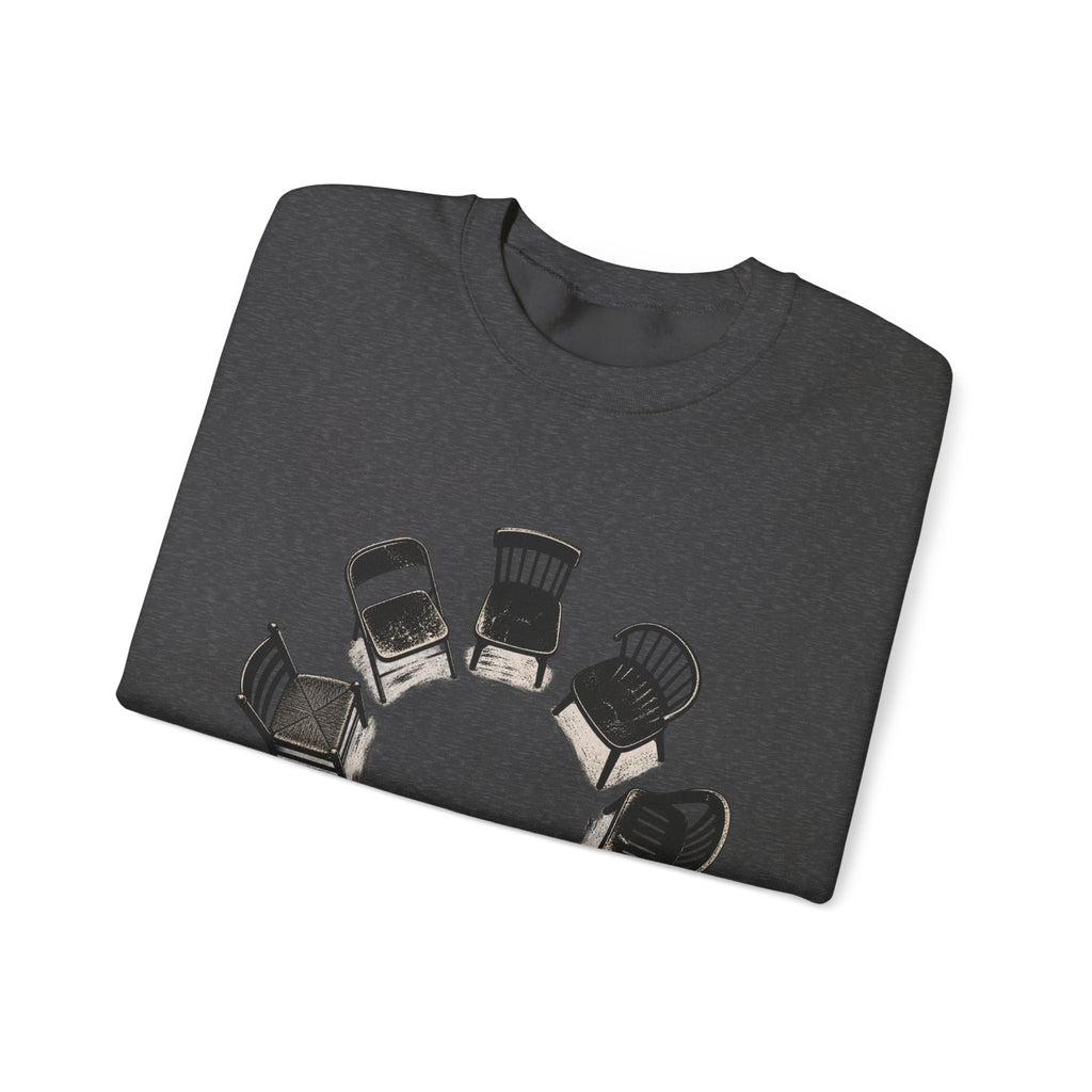 Chairs in a Circle Heavy Blend Crewneck Sweatshirt image 16 — LOAF SOCIETY COMMON GROUND