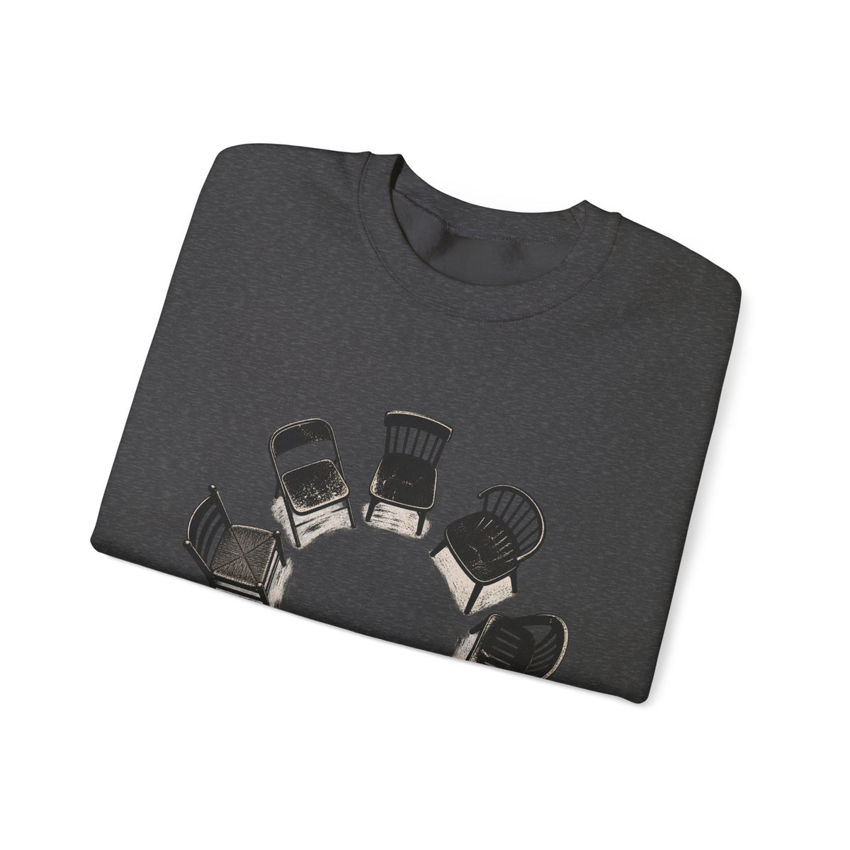Chairs in a Circle Heavy Blend Crewneck Sweatshirt image 16 — LOAF SOCIETY COMMON GROUND