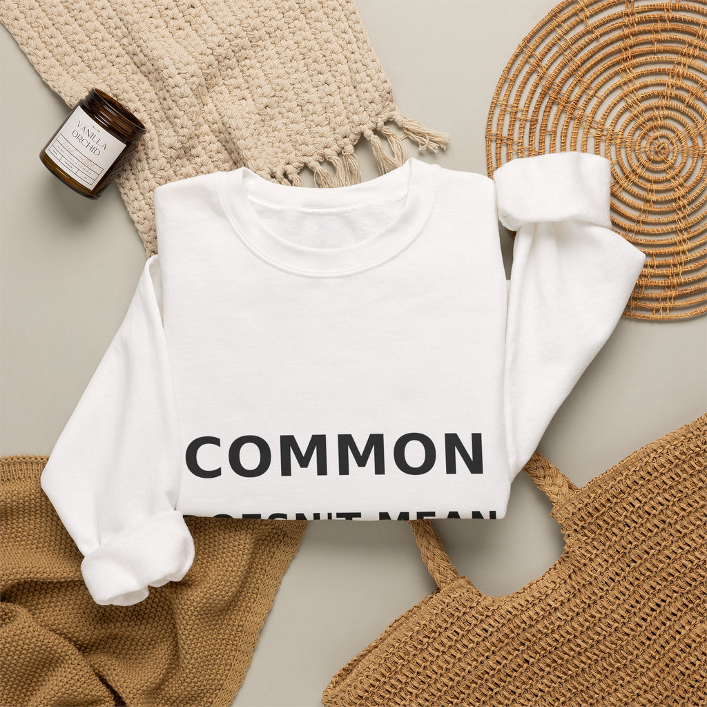 Common Does Not Mean Same Heavy Blend Crewneck Sweatshirt image 8 — LOAF SOCIETY COMMON GROUND