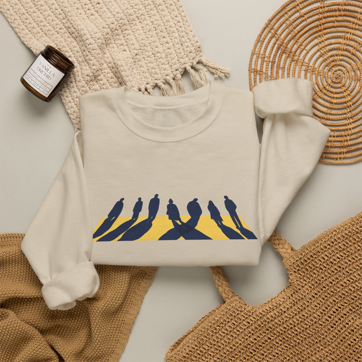 Shared Waiting Heavy Blend Crewneck Sweatshirt image 14 — LOAF SOCIETY COMMON GROUND