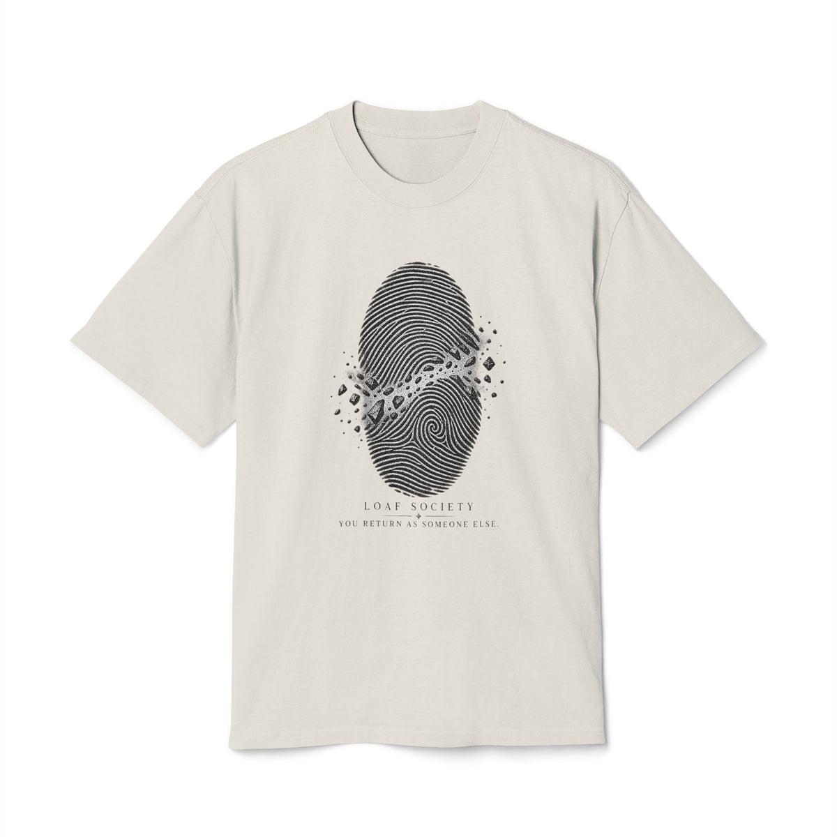 The Fingerprint Break heavyweight tee image 1 — LOAF SOCIETY THE THRESHOLD