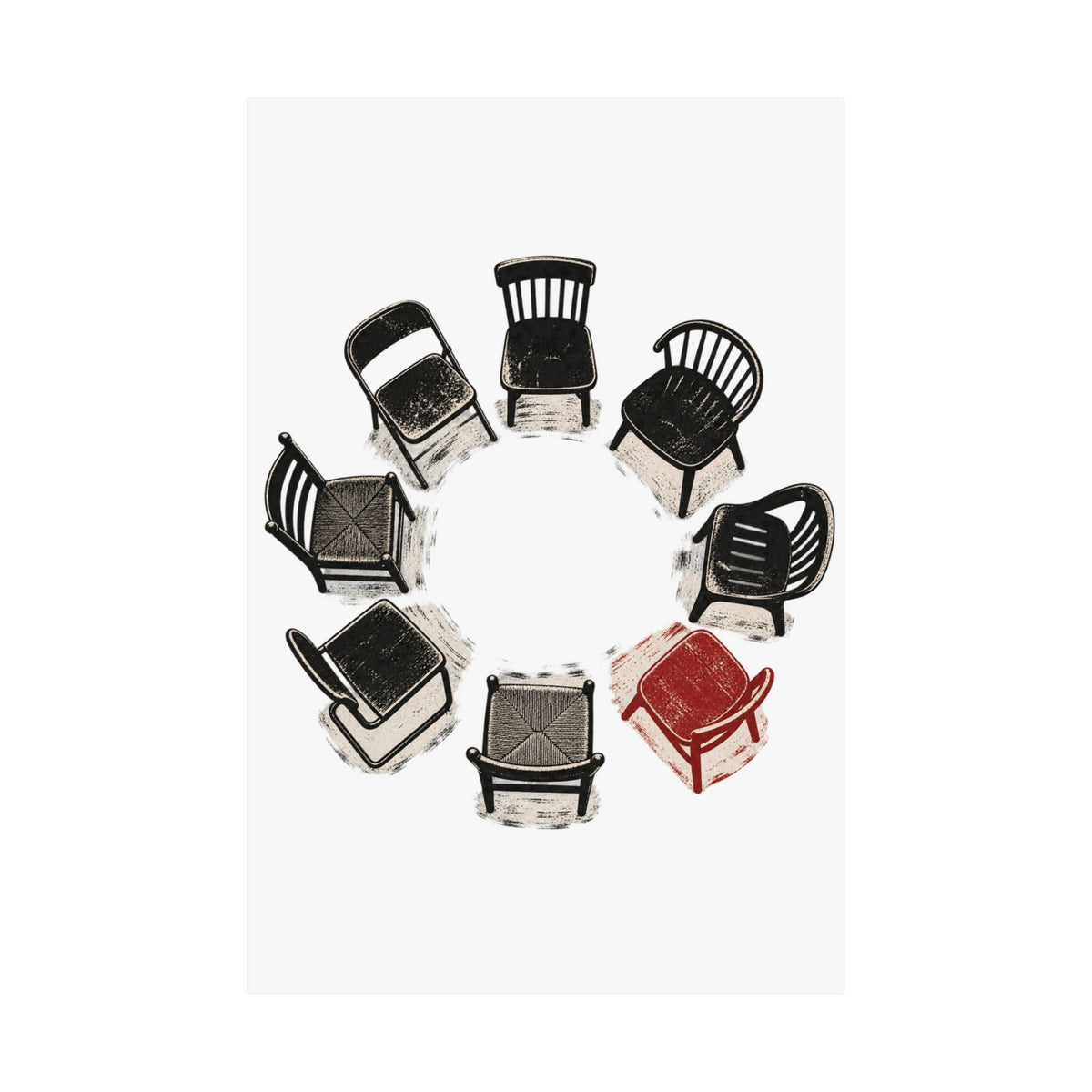 Chairs in a Circle Premium Matte Print image 30 — LOAF SOCIETY COMMON GROUND