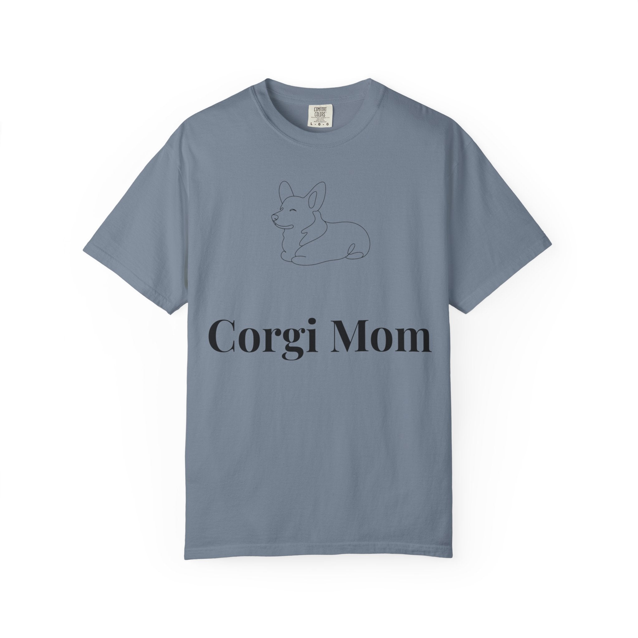 Corgi Mom Shirt — Minimalist Dog Mom Tee — Corgi Lover Gift — Premium Cotton