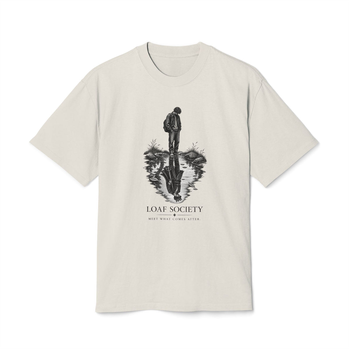The Reflection heavyweight tee image 1 — LOAF SOCIETY THE THRESHOLD