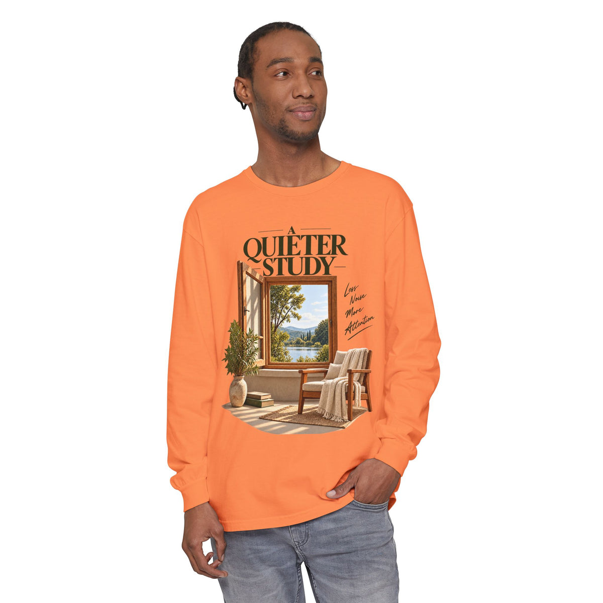 A Quieter Study — Garment-Dyed Long-Sleeve T-Shirt