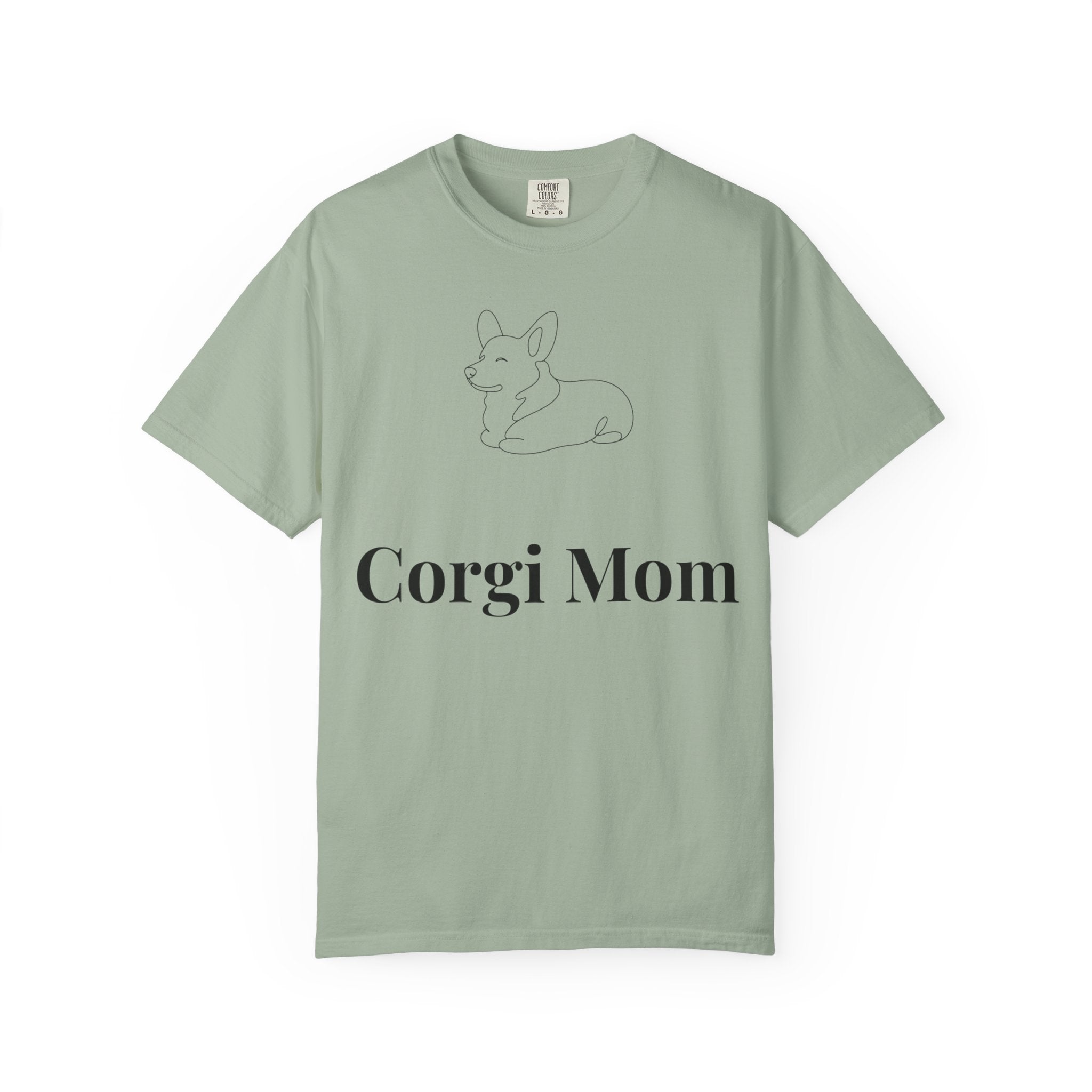 Corgi Mom Shirt — Minimalist Dog Mom Tee — Corgi Lover Gift — Premium Cotton