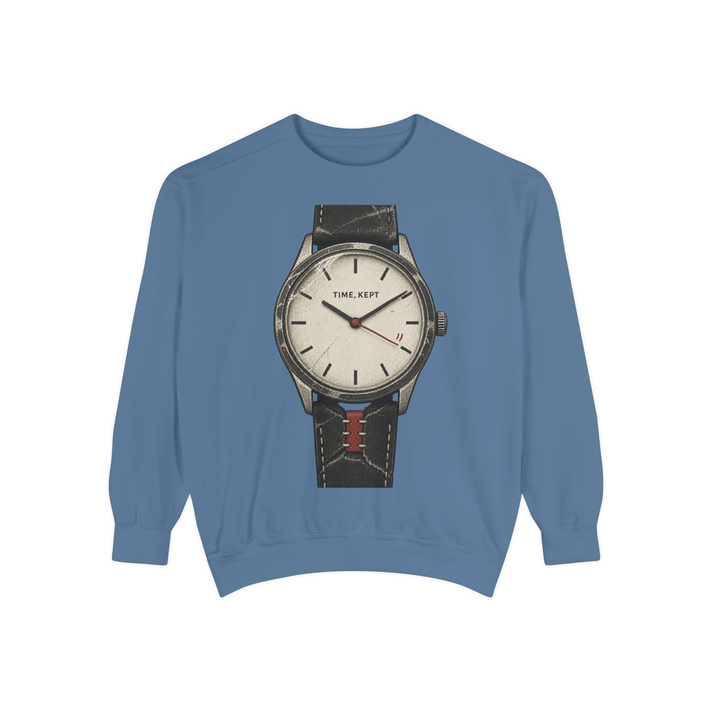 Time, Kept Garment-dyed crewneck sweatshirt image 2 — LOAF SOCIETY THE CARE OF THINGS