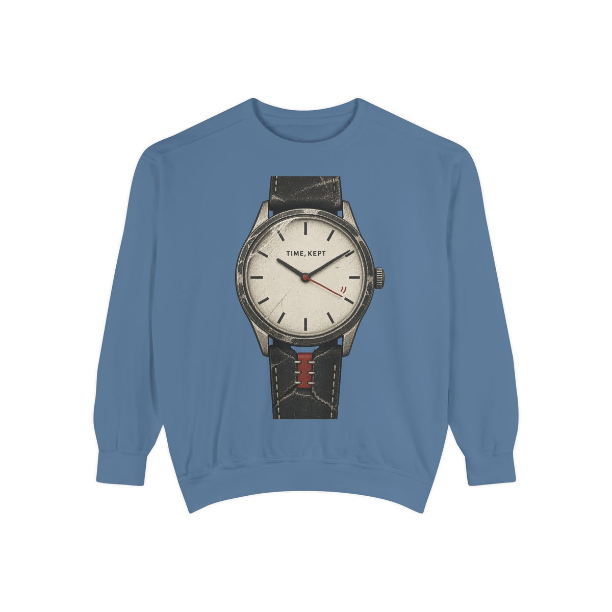 Time, Kept Garment-dyed crewneck sweatshirt image 2 — LOAF SOCIETY THE CARE OF THINGS
