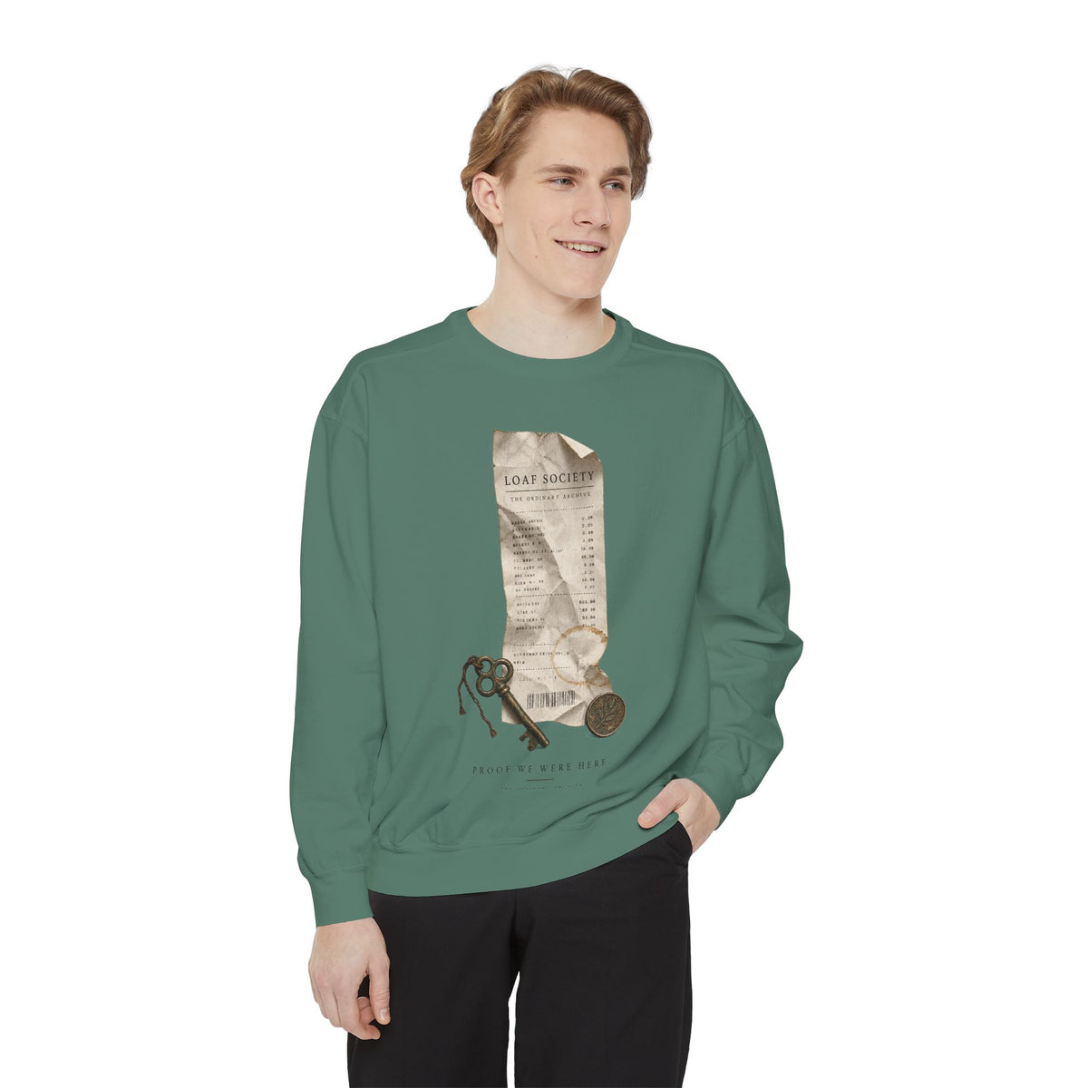 The Last Receipt — Garment-Dyed Crewneck Sweatshirt