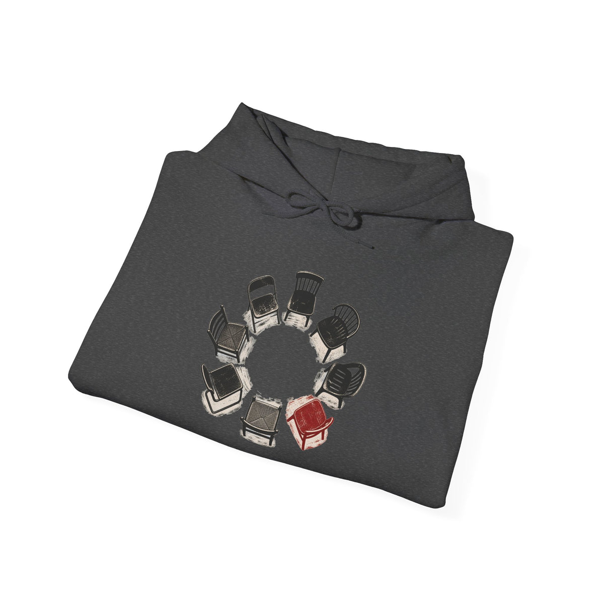Chairs in a Circle Heavy Blend Hooded Sweatshirt image 19 — LOAF SOCIETY COMMON GROUND