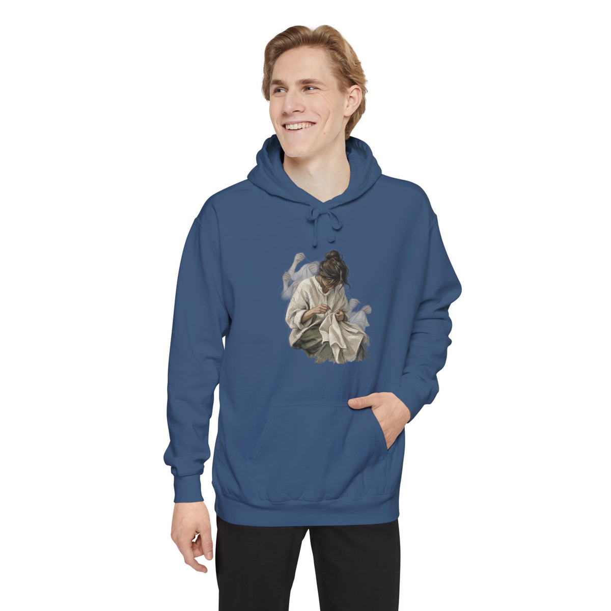 Work Trace Garment-Dyed Hoodie image 12 — LOAF SOCIETY THE WORK OF HANDS