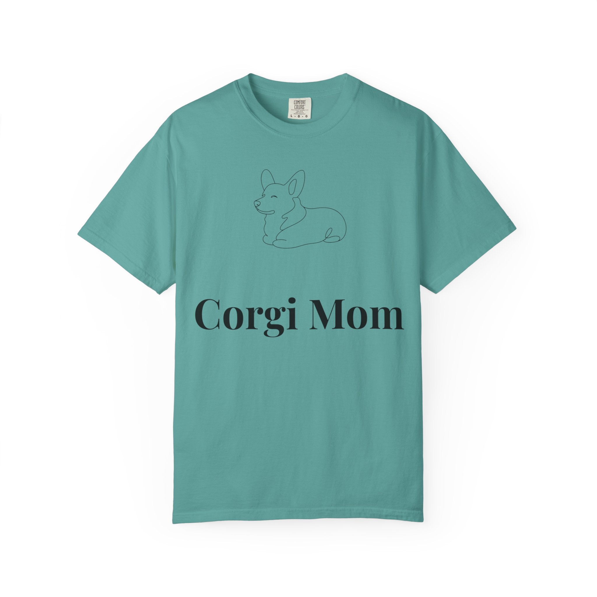 Corgi Mom Shirt — Minimalist Dog Mom Tee — Corgi Lover Gift — Premium Cotton