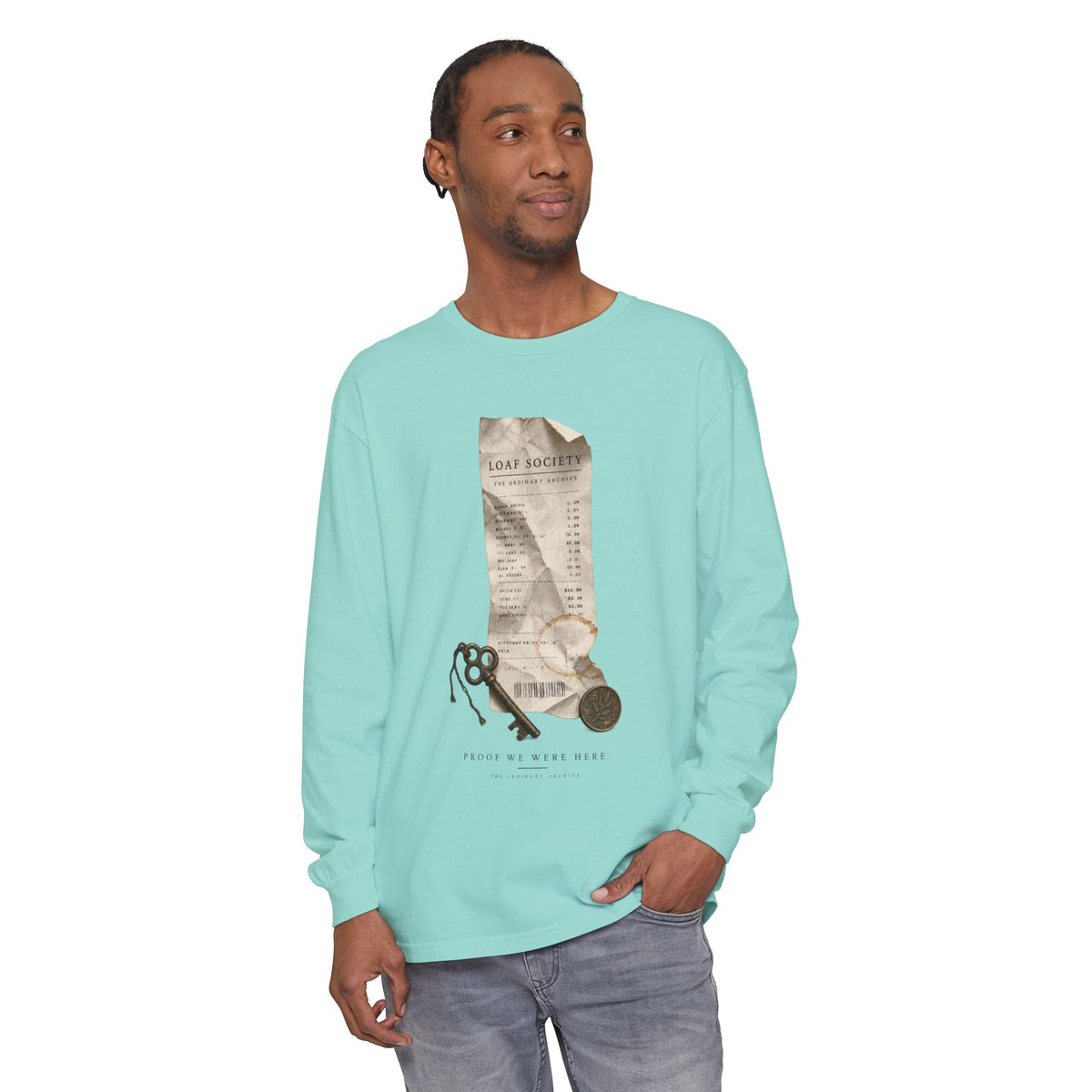 The Last Receipt — Garment-Dyed Long-Sleeve T-Shirt