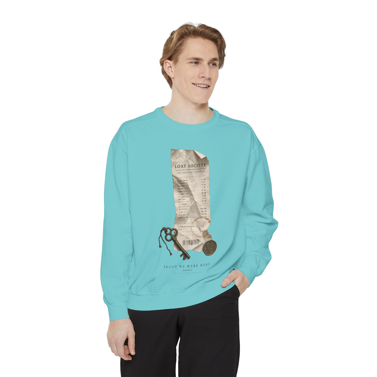 The Last Receipt — Garment-Dyed Crewneck Sweatshirt