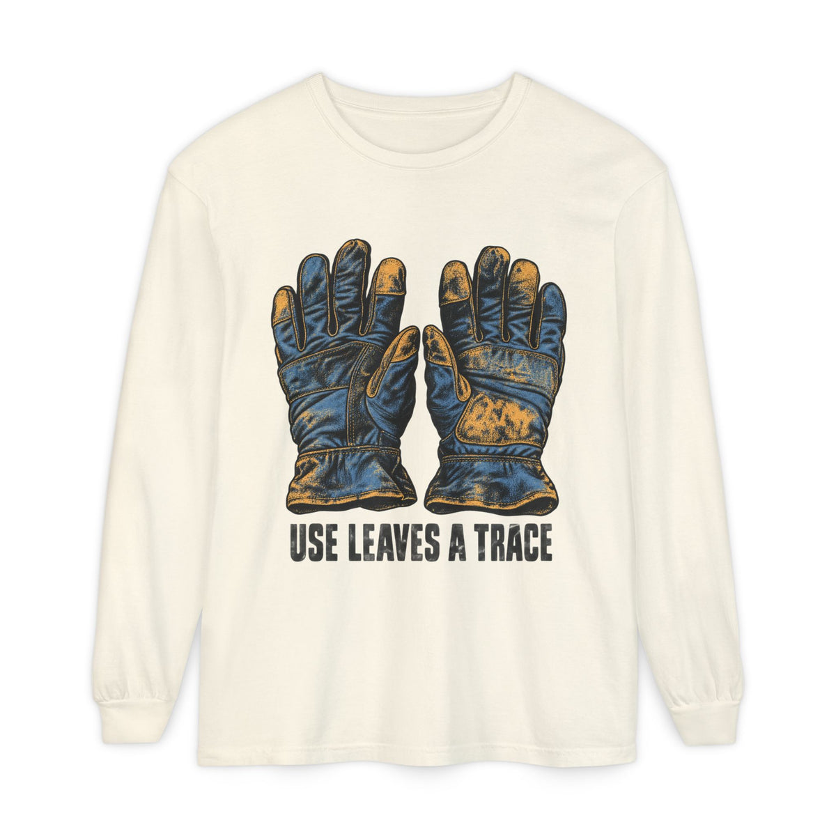 Use Leaves a Trace Garment-dyed long-sleeve tee image 1 — LOAF SOCIETY THE CARE OF THINGS