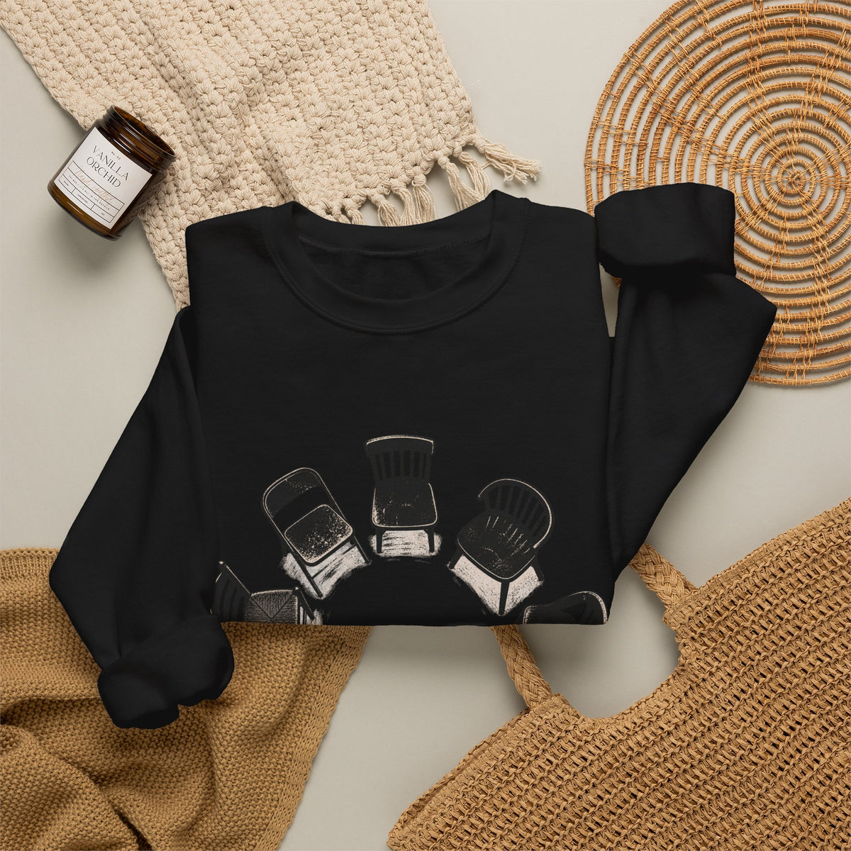 Chairs in a Circle Heavy Blend Crewneck Sweatshirt image 11 — LOAF SOCIETY COMMON GROUND