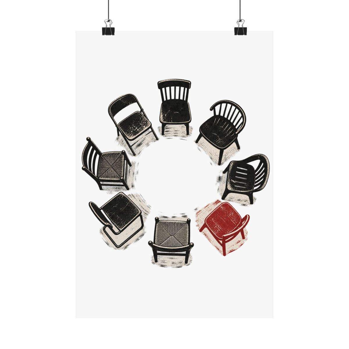 Chairs in a Circle Premium Matte Print image 12 — LOAF SOCIETY COMMON GROUND