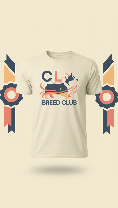 Graphic T-Shirt with Corgi Motif